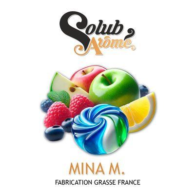Ароматизатор Solub Arome - Mina M (Лимонно-яблочная карамель с малиной), 5 мл SA178