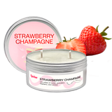 Ароматизована свічка Lychee - Strawberry Champagne (Полуничне Шампанське), 200 мл RR037